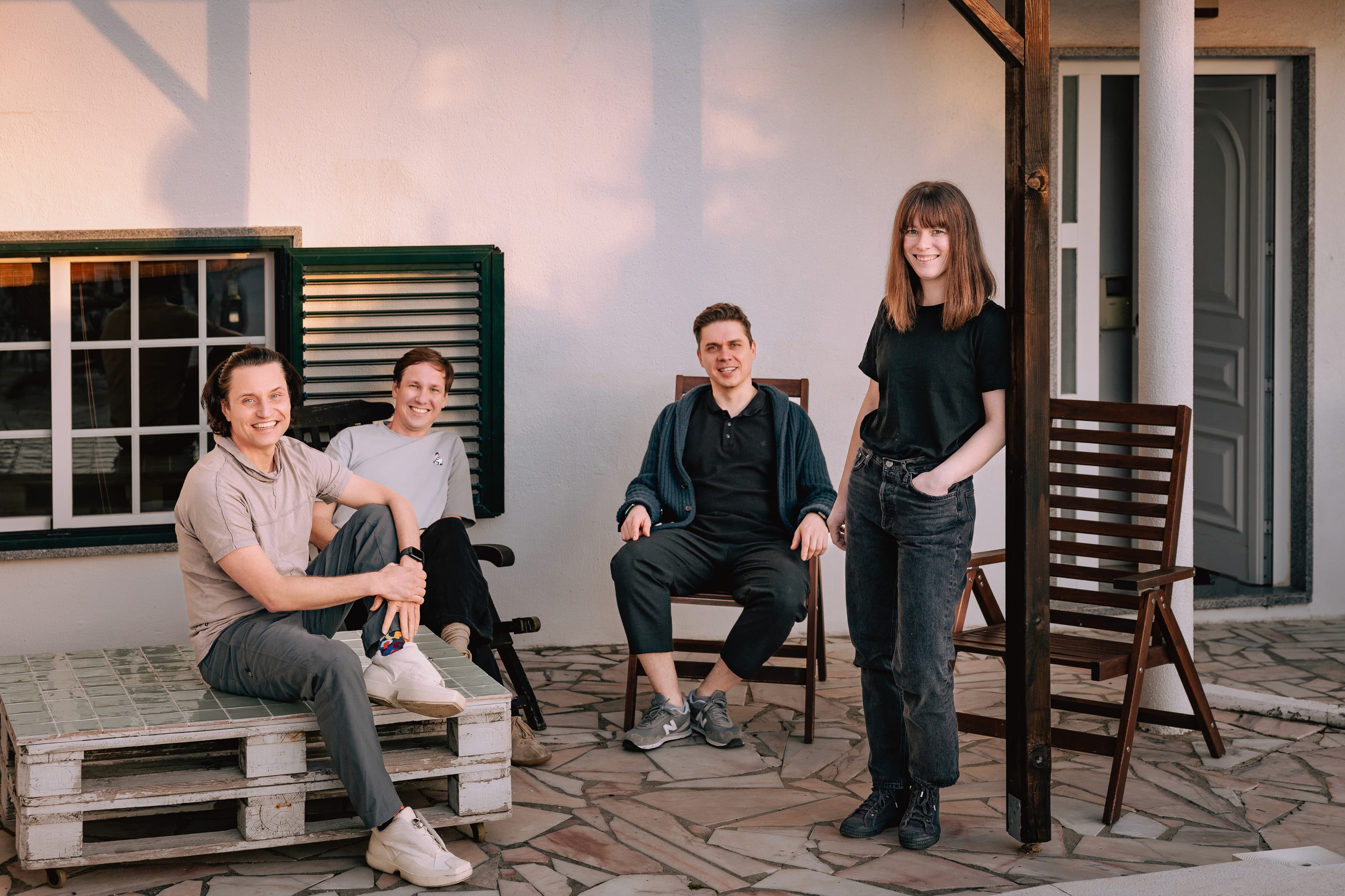Jupid co-founders Slava Akulov, Anna Khalzova, Sergey Petrov and Ilya Lisin